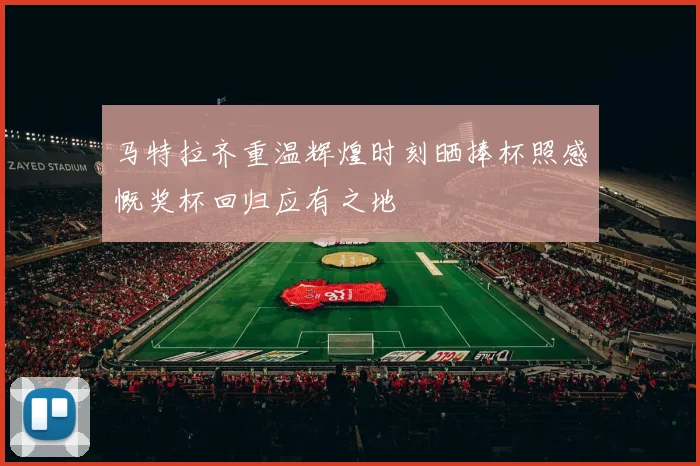 马特拉齐重温辉煌时刻晒捧杯照感慨奖杯回归应有之地